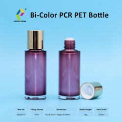 COPCOs cosmetic bottles: Now in bi-color PCR PET!